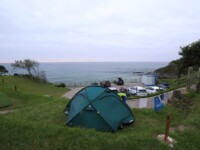 Unser Zeltplatz mit Strandanschluss