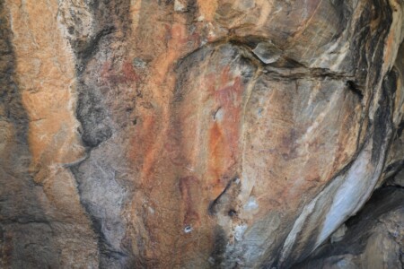 Prähistorische Felsmalereien im Vale de Junco