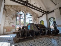 Seilwinde des Schachtaufzuges des Pozo Herrera N°1 in Sotillos de Sabero