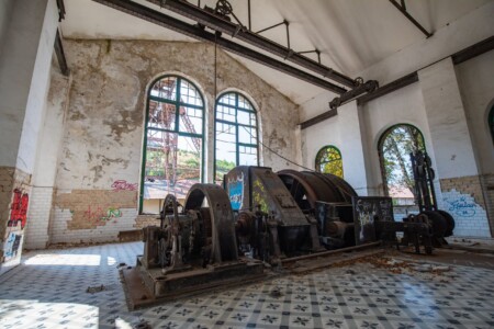 Seilwinde des Schachtaufzuges des Pozo Herrera N°1 in Sotillos de Sabero