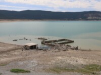 Ehemalige Therme Balneario de Tiermas, wo das heisse Wasser noch immer sprudelt