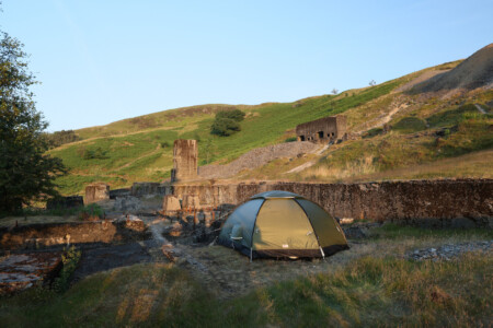 Unser Plätzchen bei der Bwlch-glas Mine