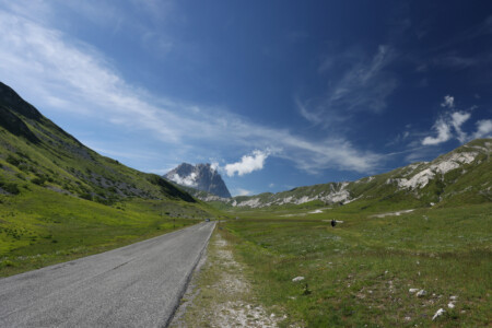 Der Corno Grande (höchster Gipfel des Apennins mit 2912m) im Gran Sasso Nationalpark